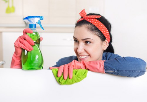 Local cleaners preparing a Crystal Palace flat for move-in
